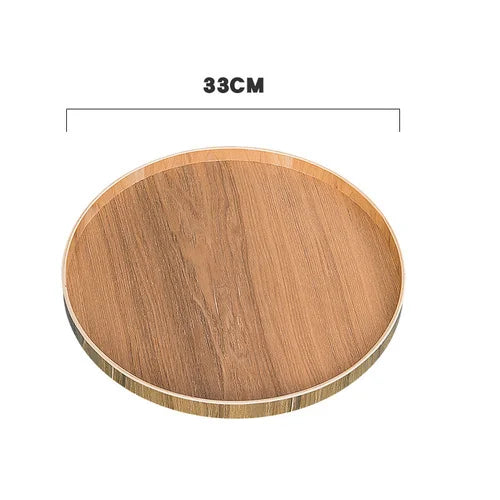 Wooden Round Serving Tray