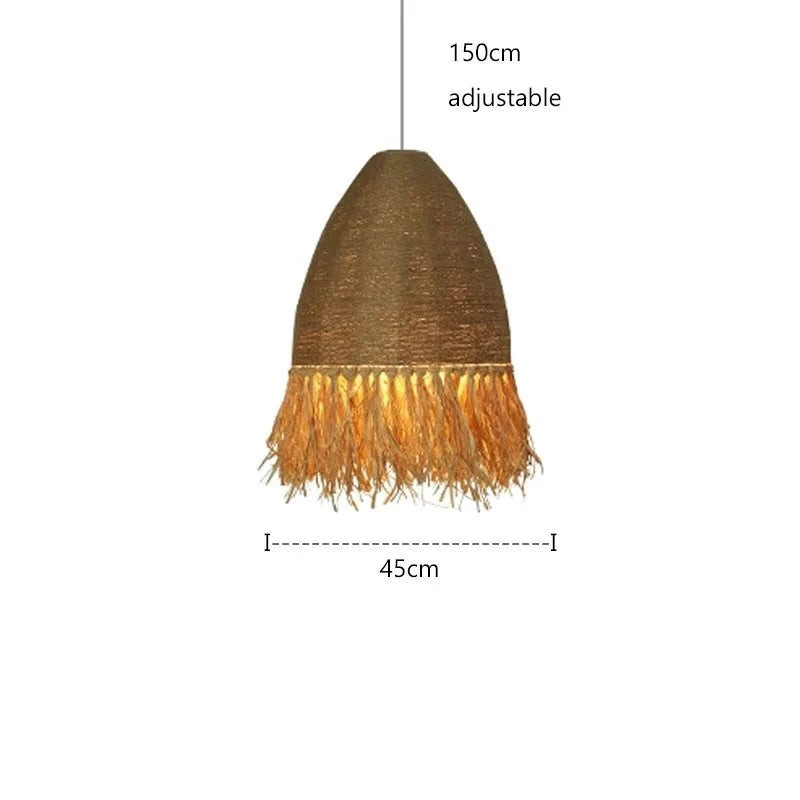 Rattan Pendant Lamp for Japandi Ambiance