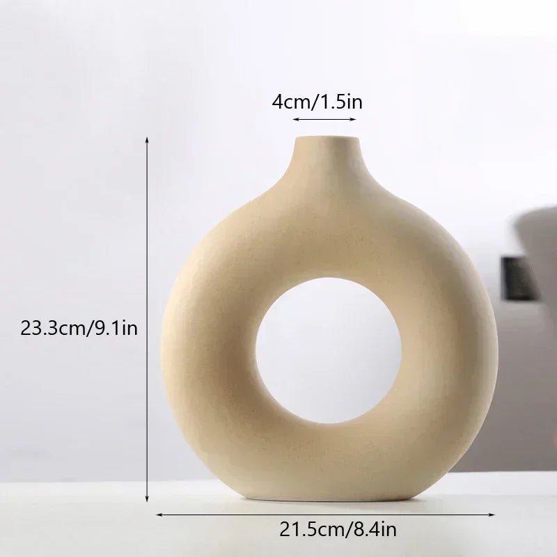 Circular Ceramic Vase