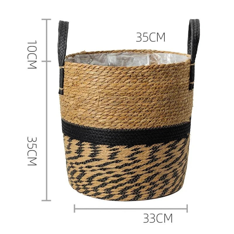 Japandi Serenity: Multifunctional Rattan Plant Pots for Zen Living