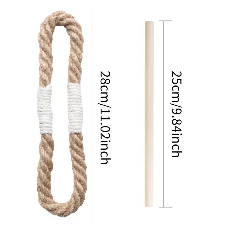 Nordic Hemp Rope Curtain Tiebacks