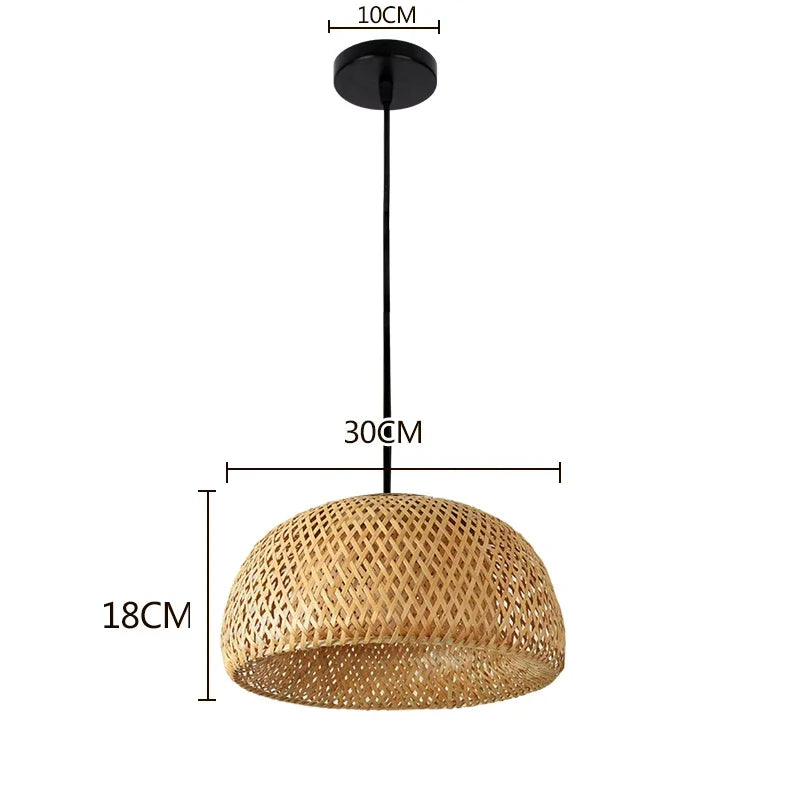 Classical Bamboo Weaving Chandelier Lamp