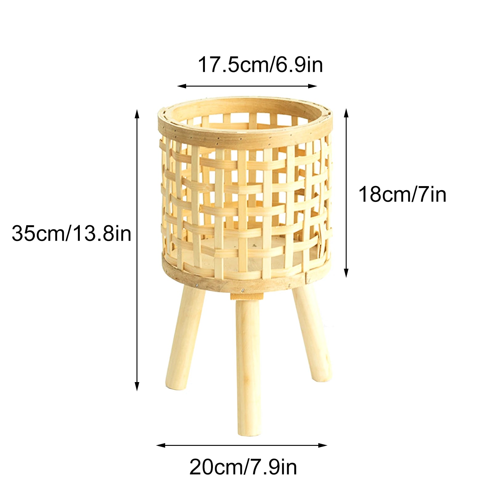 Bamboo Weaving Flower Stand