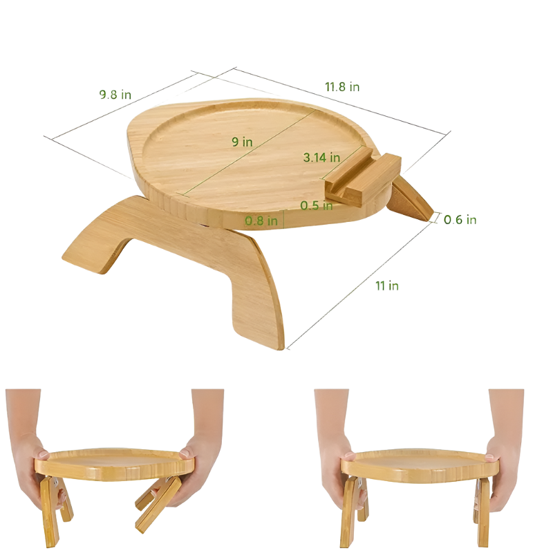 Portable Couch Cup Holder & Snack Table