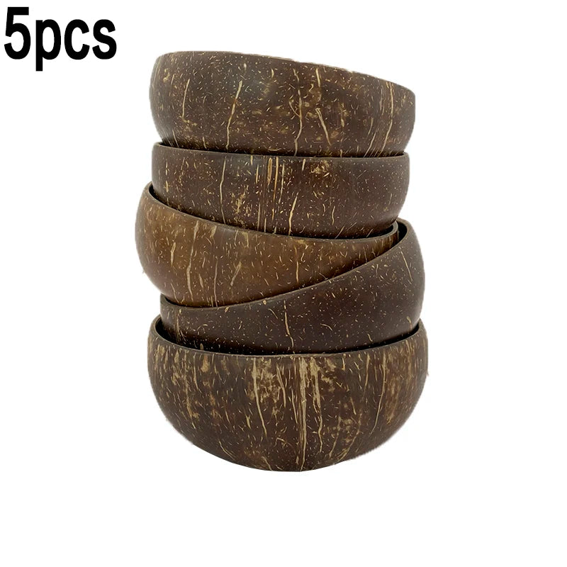 Natural Coconut Bowl Set - Eco-Friendly Tableware