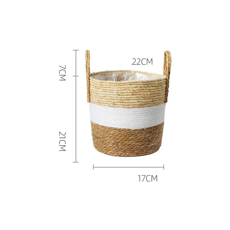 Japandi Serenity: Multifunctional Rattan Plant Pots for Zen Living