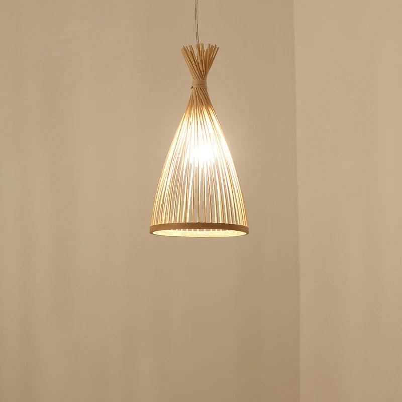 Japandi-Style Handmade Woven Rattan Pendant Lights