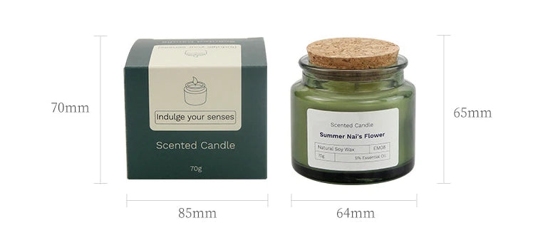 Fragrance Glass Soy Wax Candle