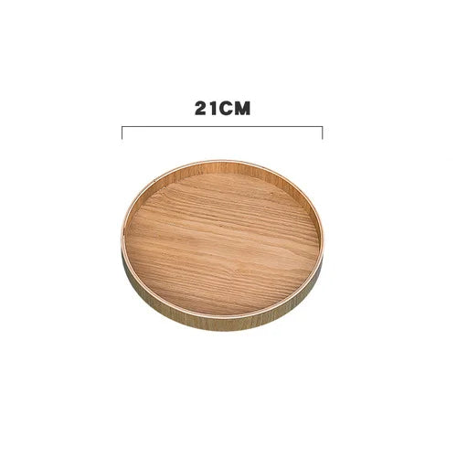 Wooden Round Serving Tray