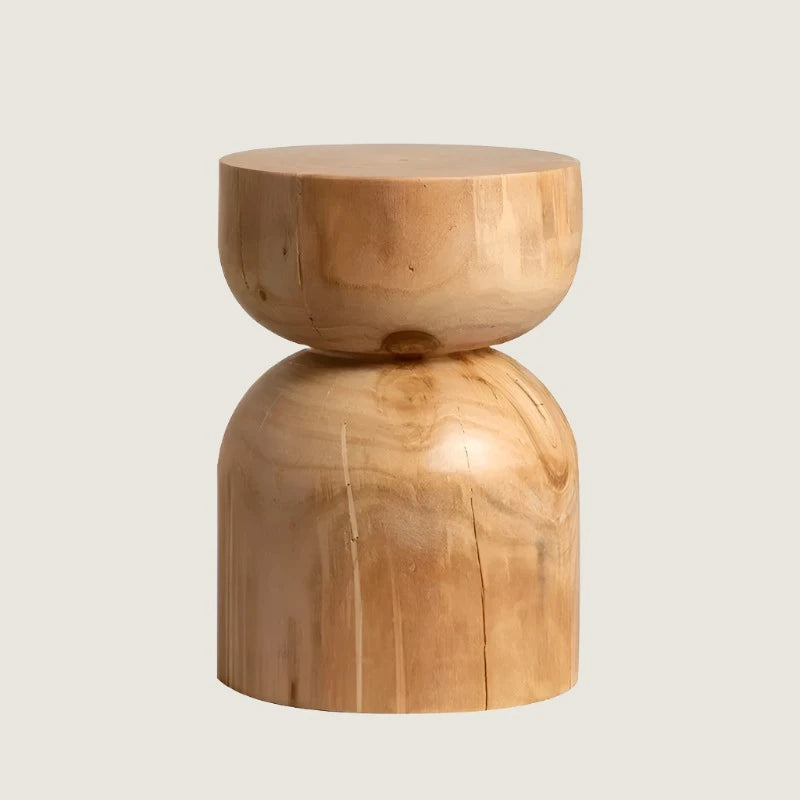 Round Log Stool - Side Table