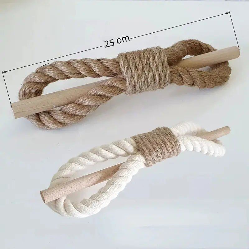 Nordic Hemp Rope Curtain Tiebacks