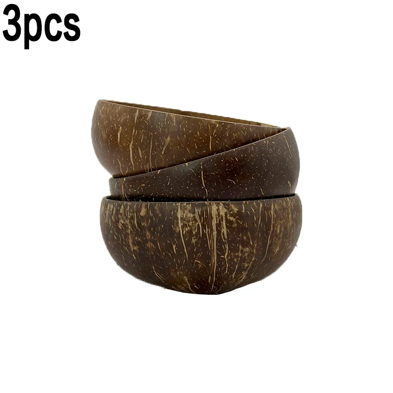 Natural Coconut Bowl Set - Eco-Friendly Tableware