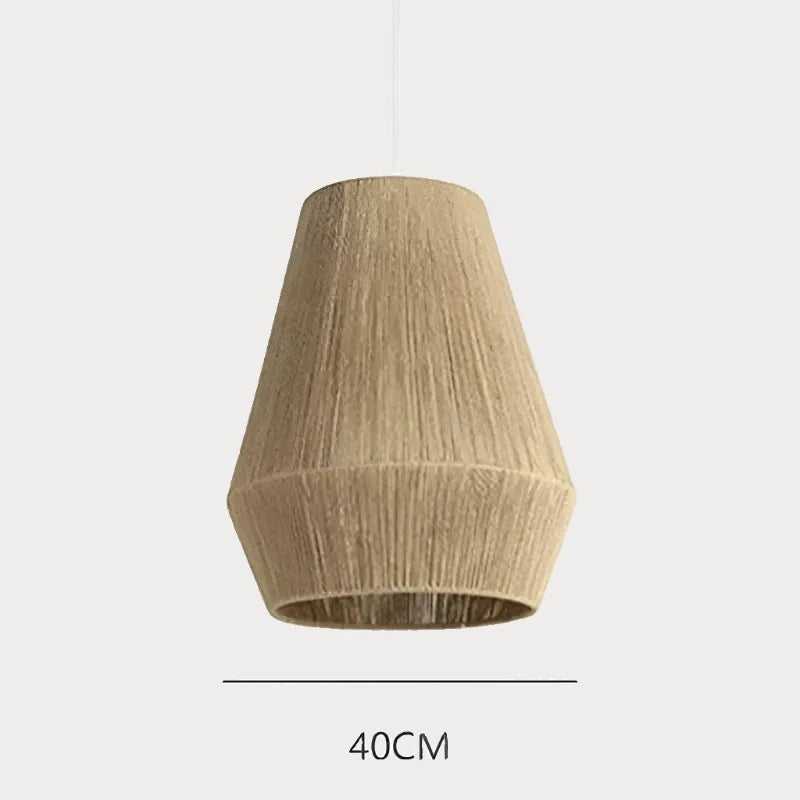 Elegant Chinese-Style Hand-Woven Rattan Pendant Light