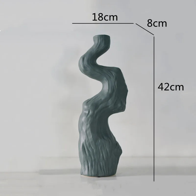 Ceramic Twist Shape Vase