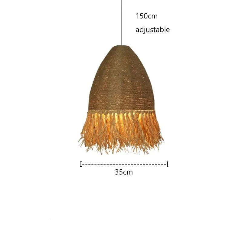 Rattan Pendant Lamp for Japandi Ambiance