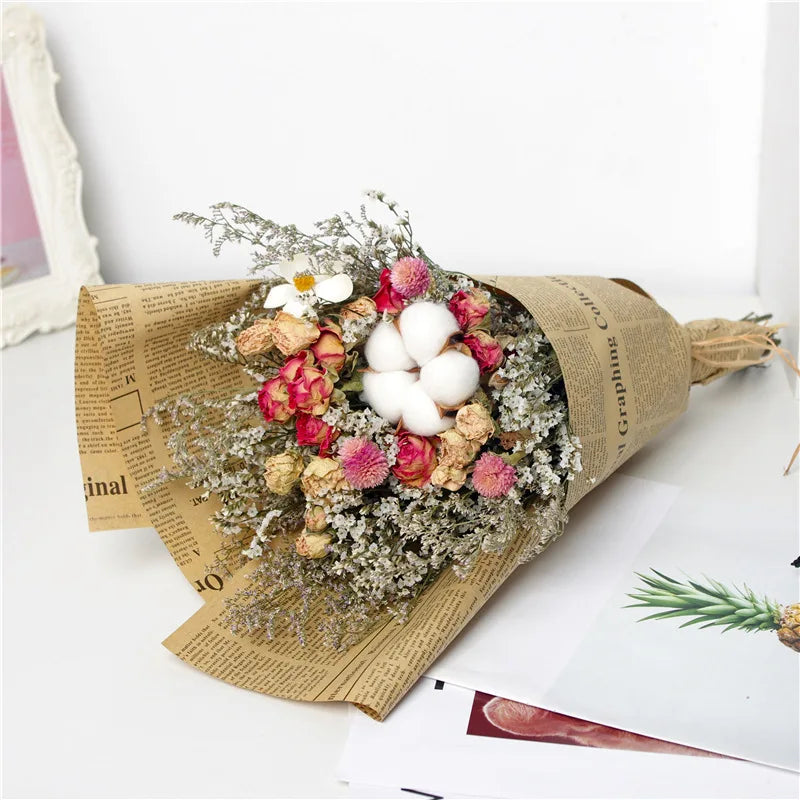 Dried Rose Bouquet: Real Flowers, Lasting Gift