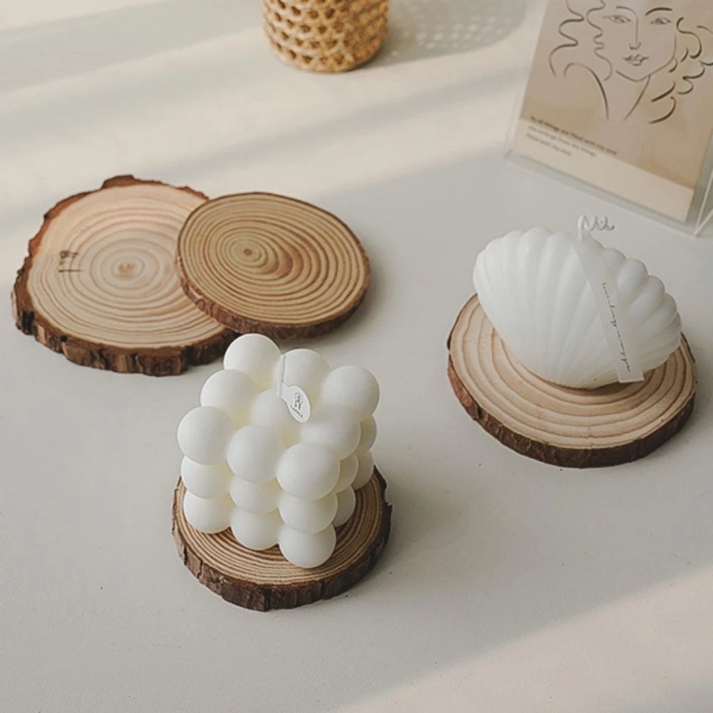 Wooden Candle Pad: Tray & Tools for Tranquil Moments