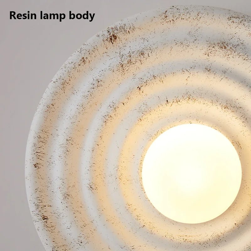 Wabi-Sabi Circle Lamp: Warm Glow for Entryway, Bedroom & More