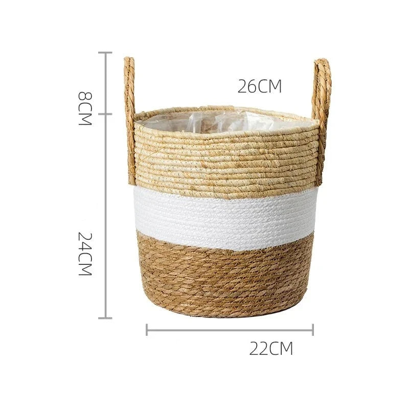 Japandi Serenity: Multifunctional Rattan Plant Pots for Zen Living