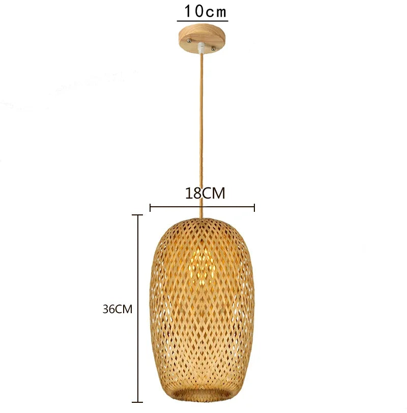 Classical Bamboo Weaving Chandelier Lamp