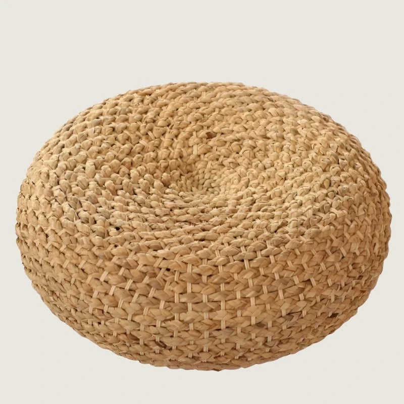 Japanese Tatami Rattan Meditation Cushion - Straw Woven Yoga Mat