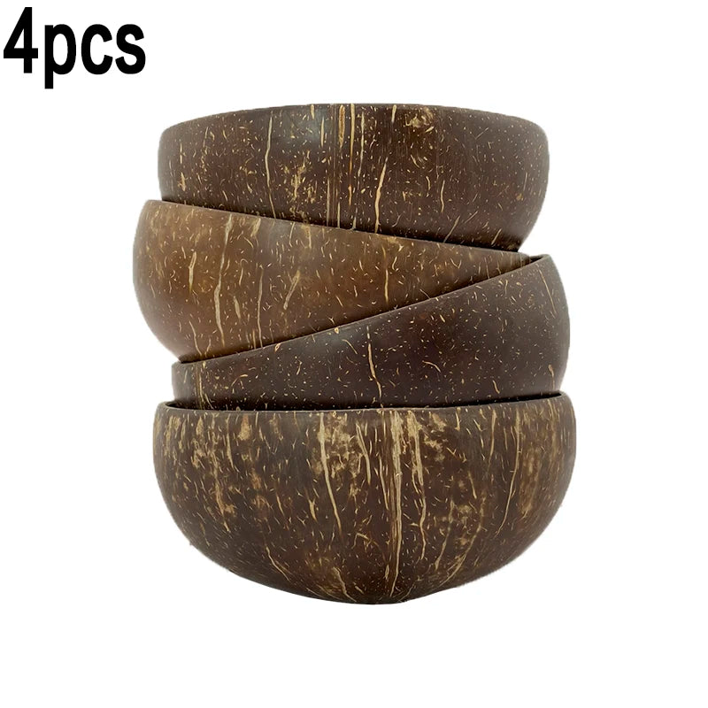 Natural Coconut Bowl Set - Eco-Friendly Tableware