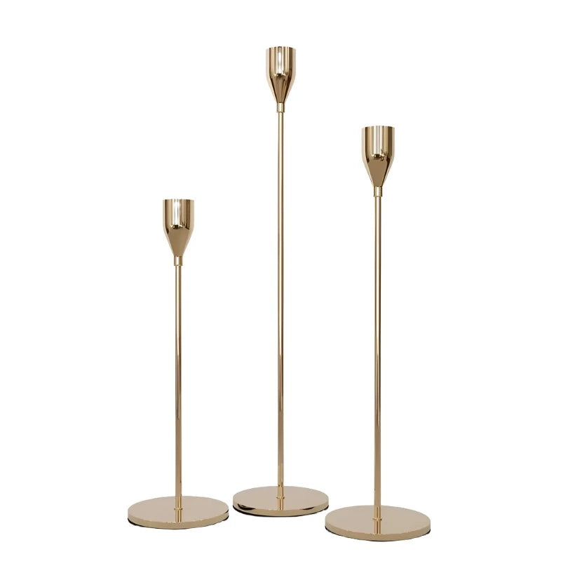 Chic Simplicity: Three-Piece Candle Holders for Stylish Home Decor