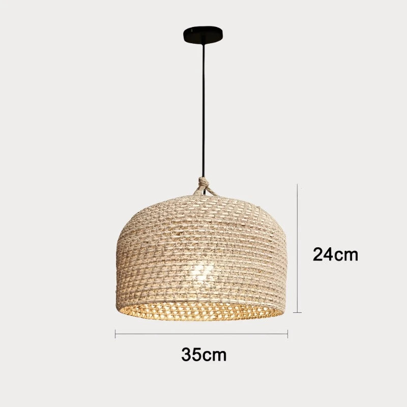 Handwoven Rattan Pendant Light