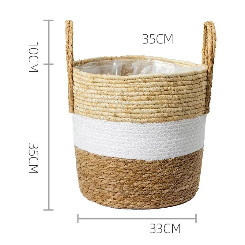 Japandi Serenity: Multifunctional Rattan Plant Pots for Zen Living