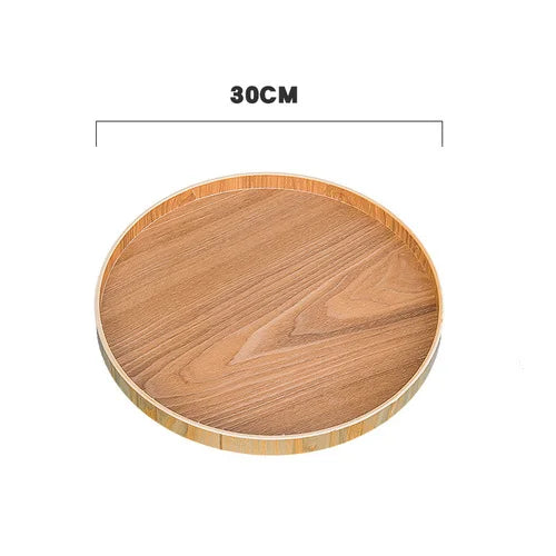 Wooden Round Serving Tray