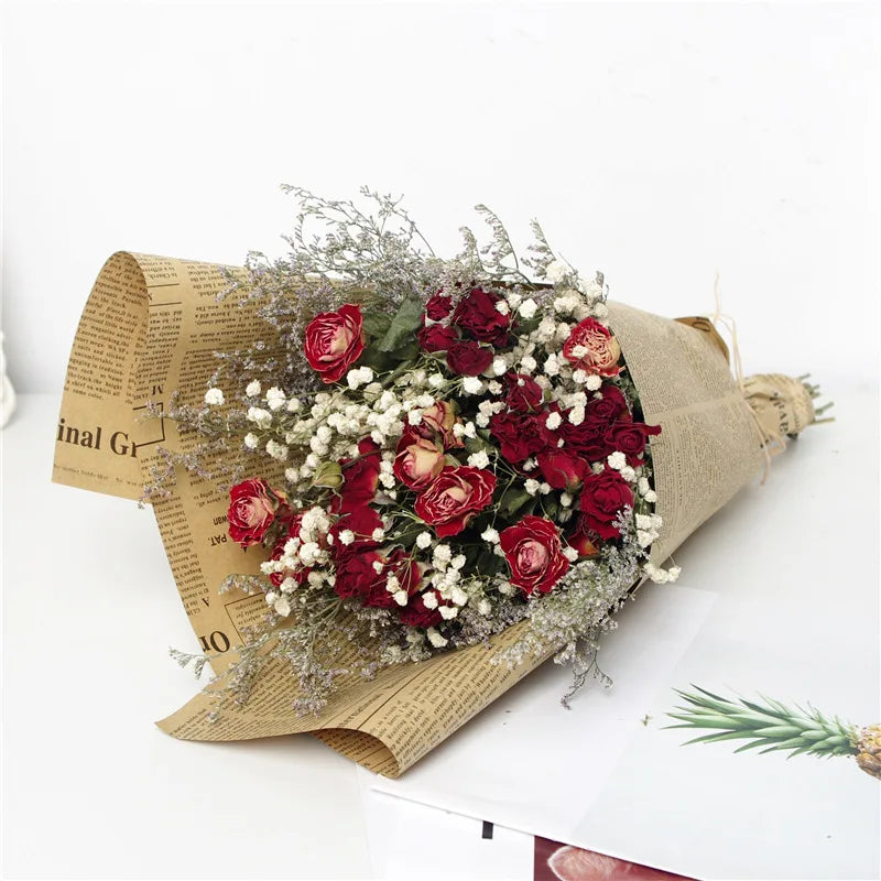 Dried Rose Bouquet: Real Flowers, Lasting Gift