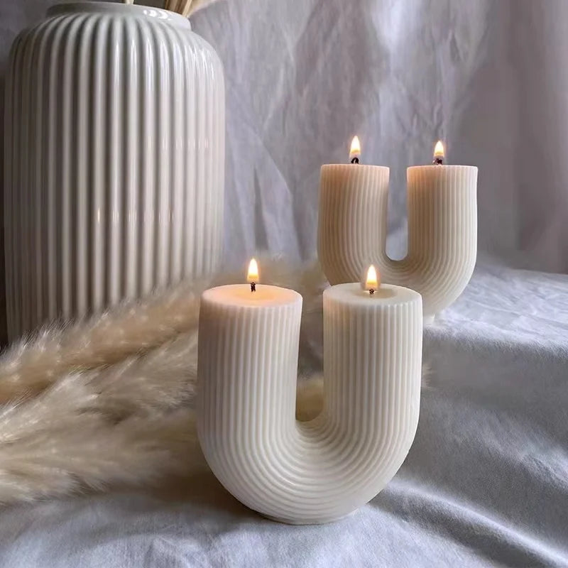 U-Shaped Scented Candles - Home Decor