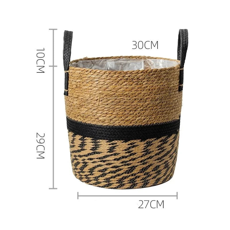 Japandi Serenity: Multifunctional Rattan Plant Pots for Zen Living