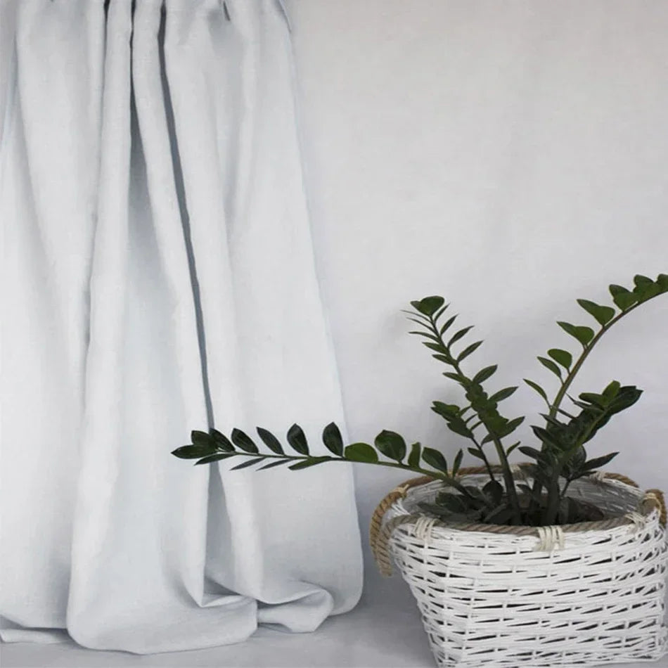 Stone Washed Linen Curtains for Living Room and Bedroom