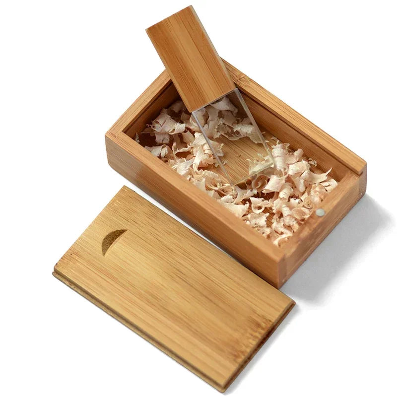 Gift USB Flash Drive: Crystal Wood