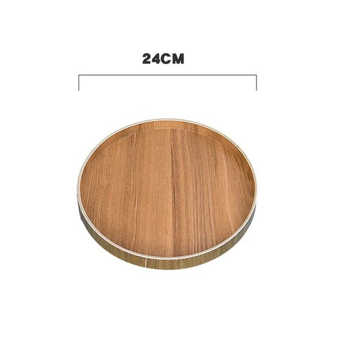 Wooden Round Serving Tray