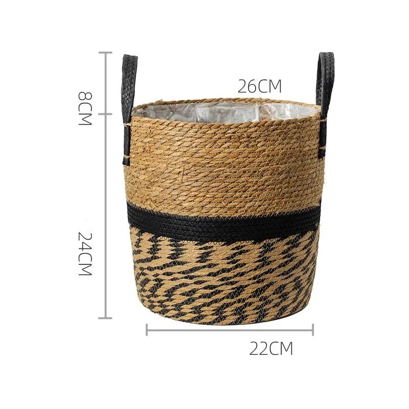 Japandi Serenity: Multifunctional Rattan Plant Pots for Zen Living