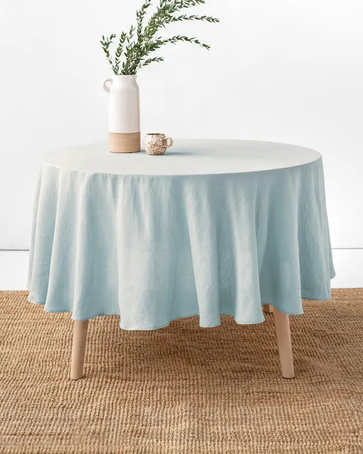 Washable Linen Tablecloth (Round): Elegant & Durable