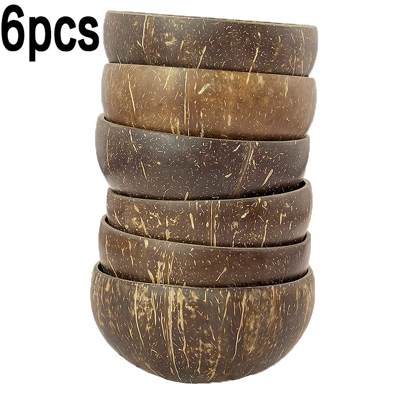 Natural Coconut Bowl Set - Eco-Friendly Tableware