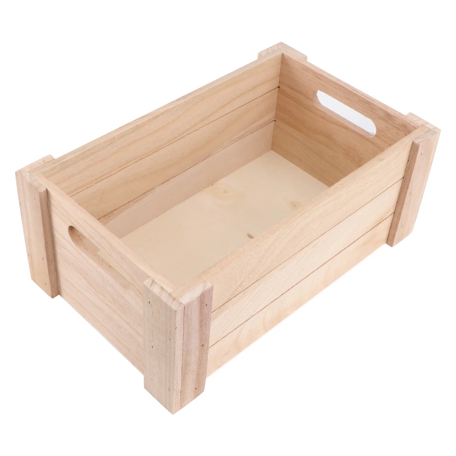 Wood Storage Case Basket