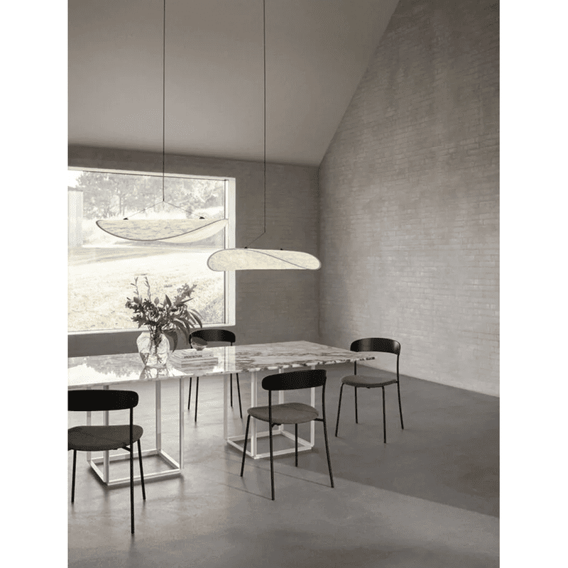 Wabi Sabi Silk LED Pendant Chandelier: Modern Nordic Lighting for Home