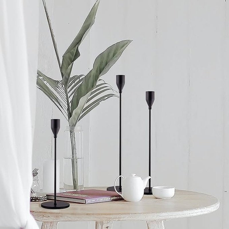 Chic Simplicity: Three-Piece Candle Holders for Stylish Home Decor