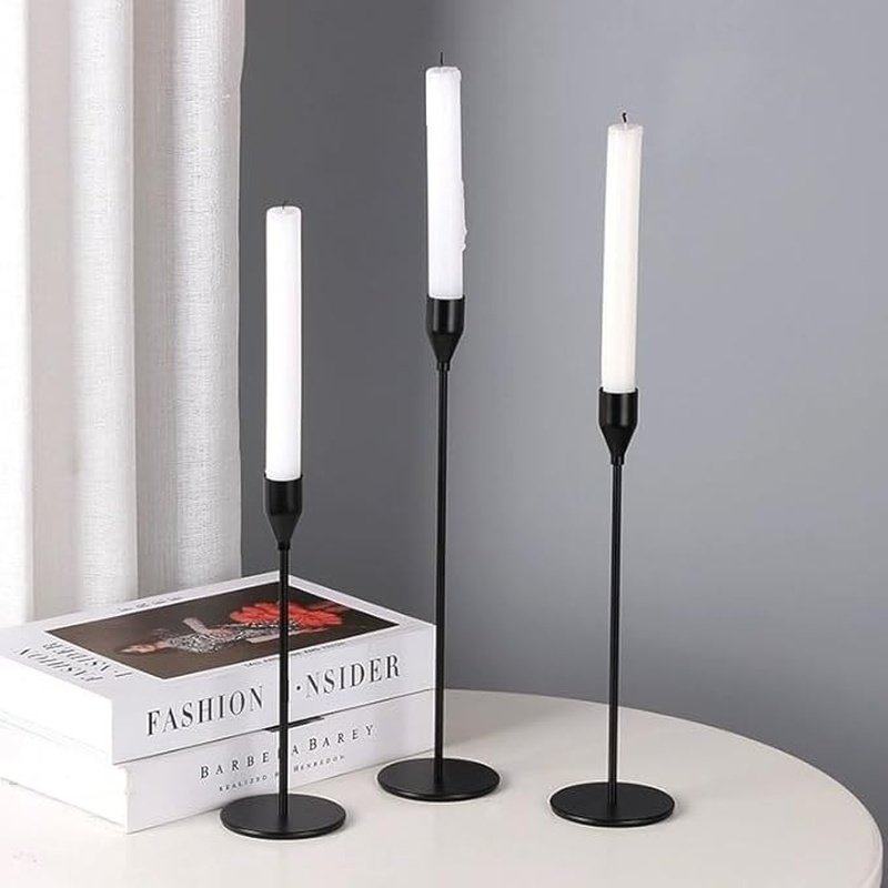 Chic Simplicity: Three-Piece Candle Holders for Stylish Home Decor