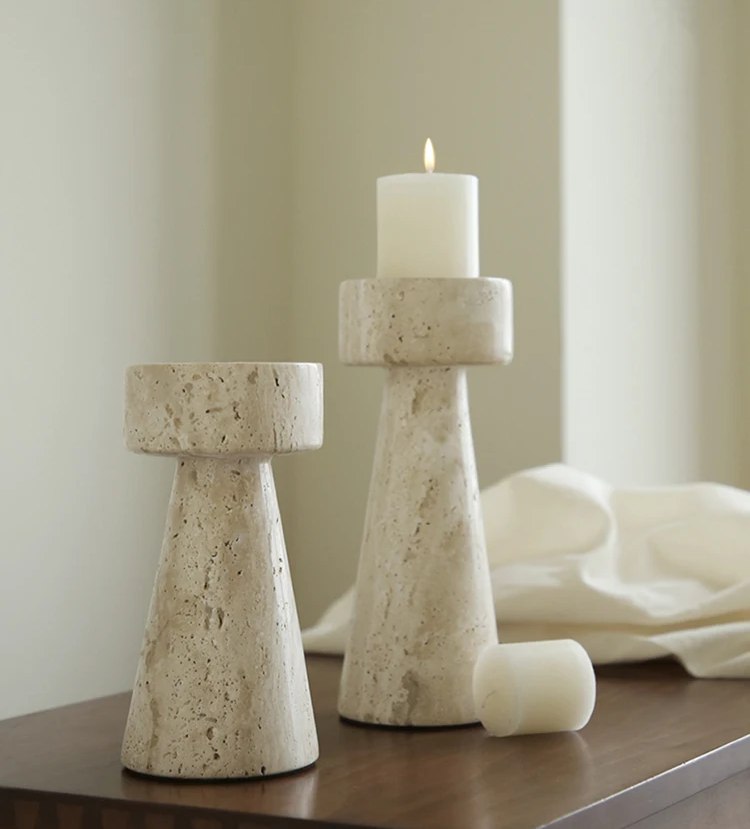 Marble Candleholder: Wedding & Home Decor