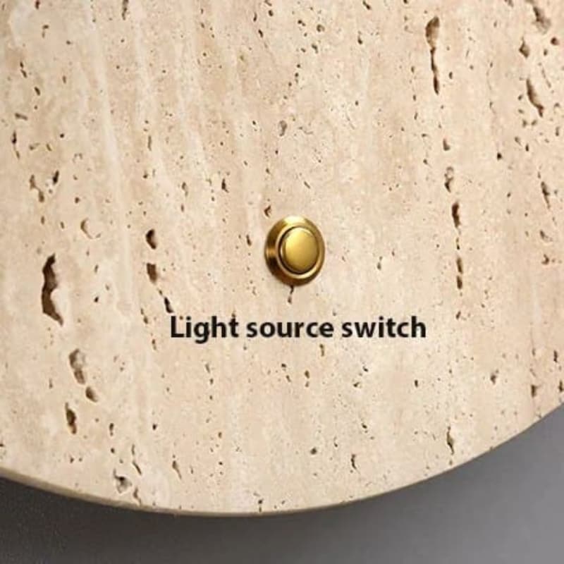 Wabi-Sabi Glow: Natural Stone Sconce