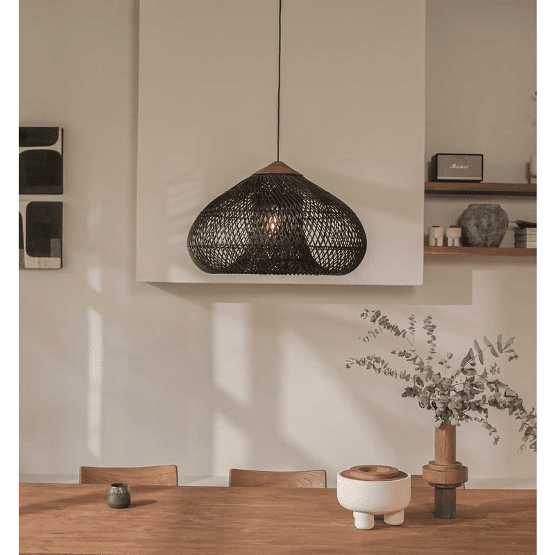 Wabi-Sabi Rattan Pendant Light (Handmade! Kitchen, Dining)