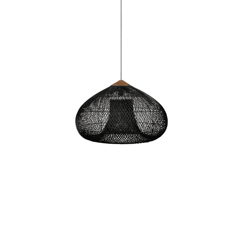 Wabi-Sabi Rattan Pendant Light (Handmade! Kitchen, Dining)