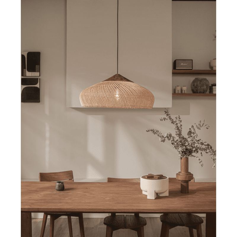 Wabi-Sabi Rattan Pendant Light (Handmade! Kitchen, Dining)