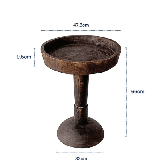 Japandi Wabi-Sabi: Reclaimed Wood Side Table (Coffee, Tea, or Display)