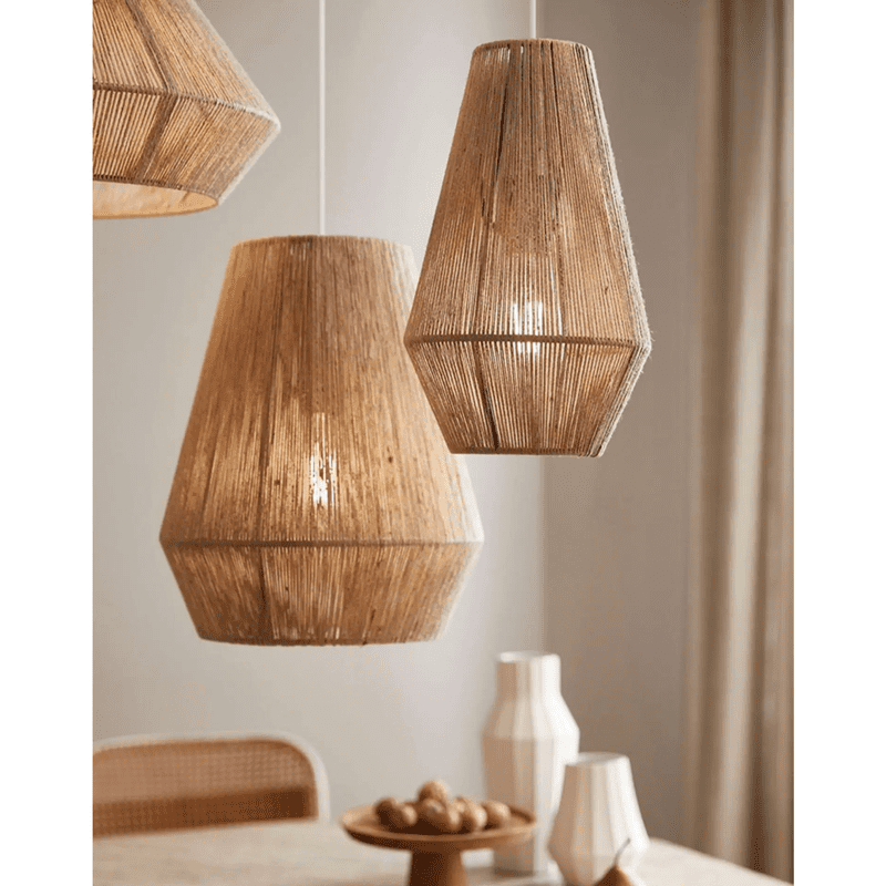 Elegant Chinese-Style Hand-Woven Rattan Pendant Light